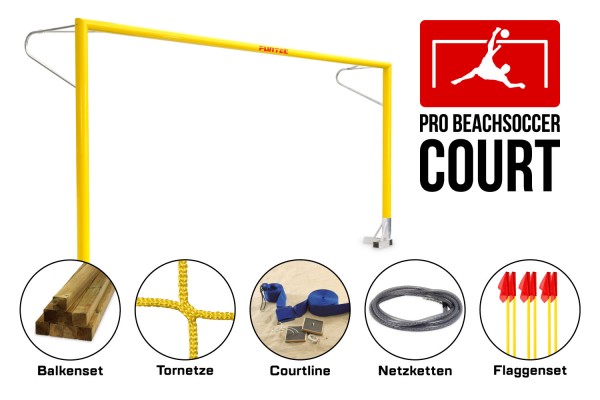 Pro Beachsoccer Court Komplett-Set